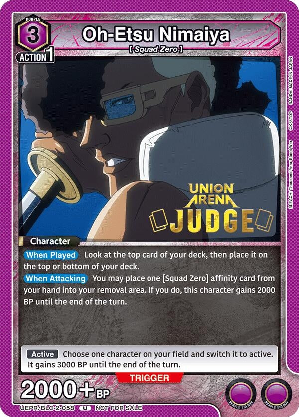 Image for Oh-Etsu Nimaiya (Judge Pack) (UEPR) (UEPR/BLC-2-058) - Union Arena