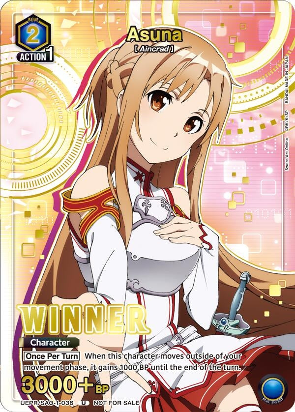 Image for Asuna (Winner) (UEPR) (UEPR/SAO-1-036) - Union Arena
