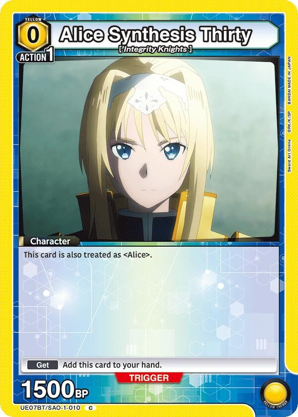 Image for Alice Synthesis Thirty (010) (Box Topper Foil) (UE07BT/SAO-1-010) - Union Arena