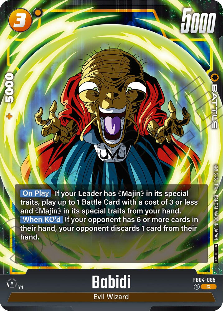 Babidi (Limited Pack 01) [Fusion World Promotion Cards]