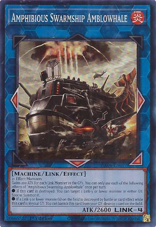 Amphibious Swarmship Amblowhale [RA04-EN077] Super Rare