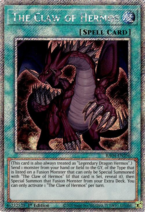 yugioh claw of hermos deck fusion monsters The Claw of Hermos LEDD-ENA23 Yu-Gi-Oh! Card THE CLAW OF HERMOS