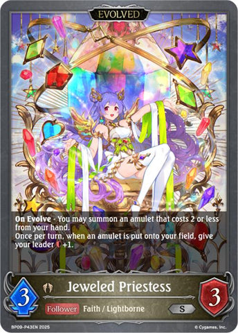 Jeweled Priestess (Evolved) - P43EN (Foil) (BP09-P43EN) [Duet of Dawn and Dusk]