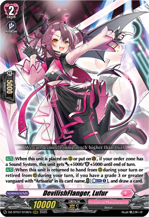 DevilishFlanger, Lufur (DZ-BT07/018EN) [Moon Fangs & Cerulean Blaze]