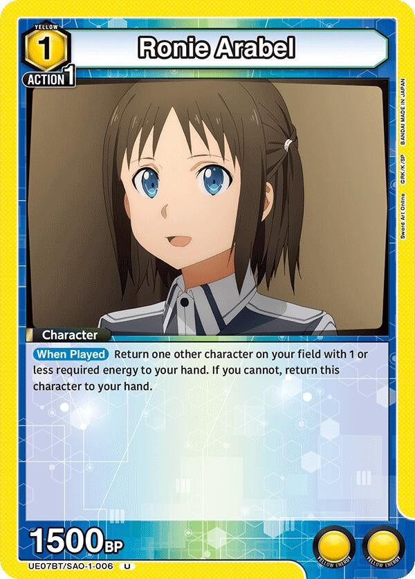 Image for Ronie Arabel (UE07BT) (UE07BT/SAO-1-006) - Union Arena