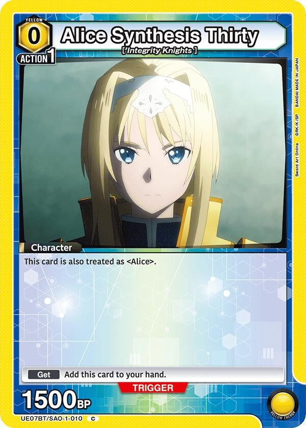 Image for Alice Synthesis Thirty (010) (UE07BT/SAO-1-010) - Union Arena