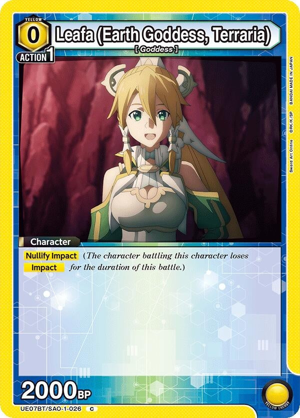 Image for Leafa (Earth Goddess, Terraria) (026) (UE07BT/SAO-1-026) - Union Arena
