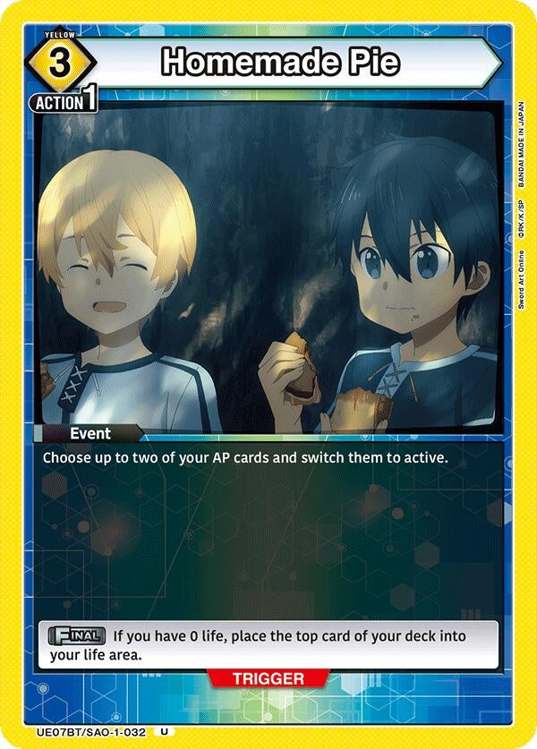 Image for Homemade Pie (UE07BT) (UE07BT/SAO-1-032) - Union Arena