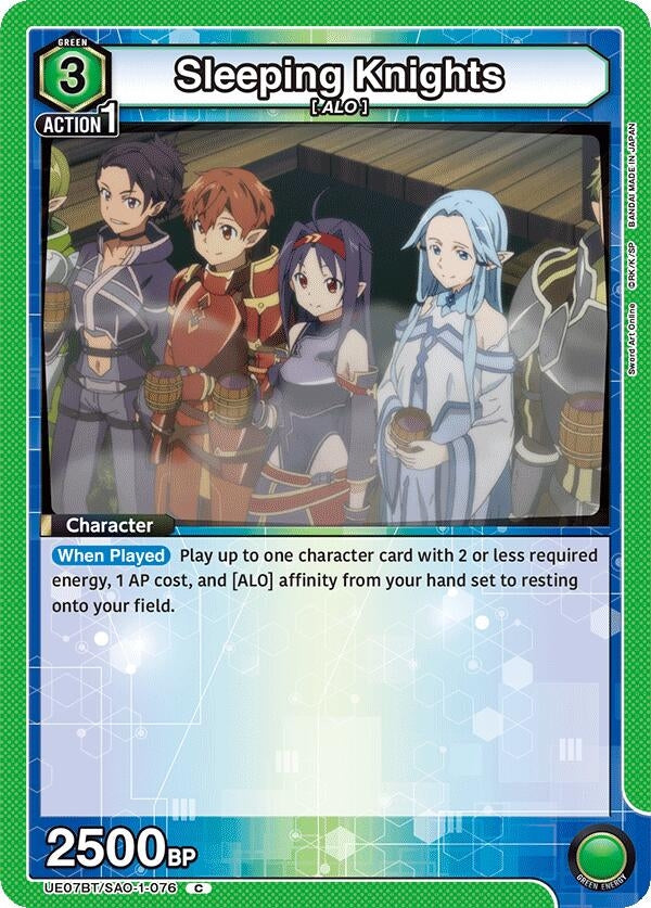 Image for Sleeping Knights (UE07BT/SAO-1-076) - Union Arena