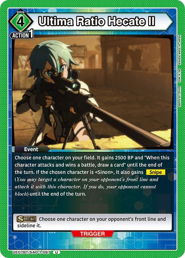 Image for Ultima Ratio Hecate II (UE07BT) (UE07BT/SAO-1-097) - Union Arena