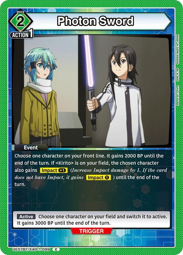 Image for Photon Sword (UE07BT) (UE07BT/SAO-1-099) - Union Arena