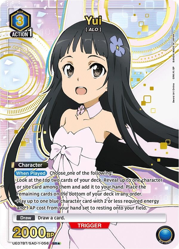 Image for Yui (056) (SR*) (UE07BT/SAO-1-056) - Union Arena