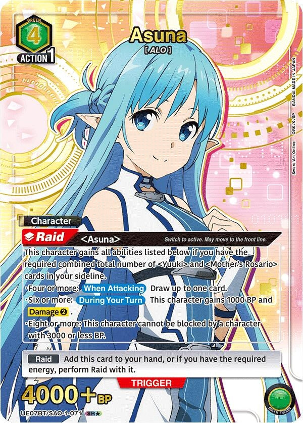 Image for Asuna (071) (SR*) (UE07BT/SAO-1-071) - Union Arena
