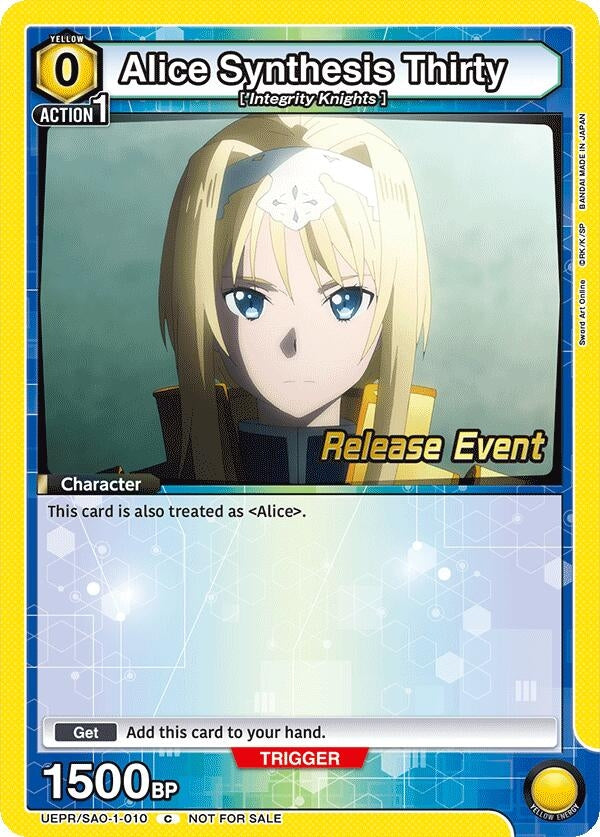 Image for Alice Synthesis Thirty (010) (UE07BT_RE) (UEPR/SAO-1-010) - Union Arena