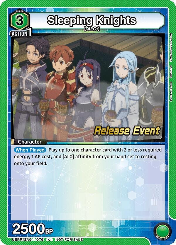 Image for Sleeping Knights (UE07BT_RE) (UEPR/SAO-1-076) - Union Arena