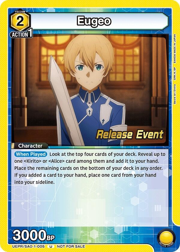 Image for Eugeo (005) (UE07BT_RE) (UEPR/SAO-1-005) - Union Arena
