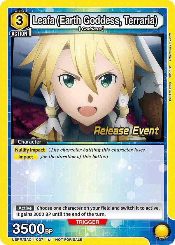 Image for Leafa (Earth Goddess, Terraria) (027) (UE07BT_RE) (UEPR/SAO-1-027) - Union Arena