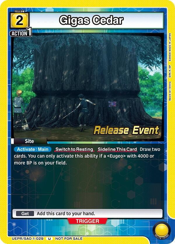 Image for Gigas Cedar (UE07BT_RE) (UEPR/SAO-1-029) - Union Arena