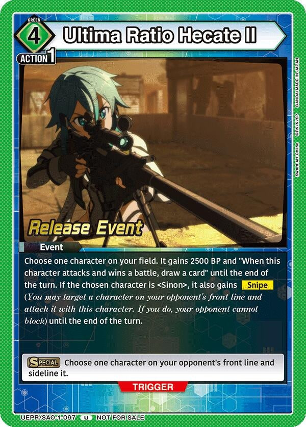 Image for Ultima Ratio Hecate II (UE07BT_RE) (UEPR/SAO-1-097) - Union Arena