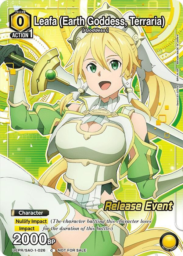 Image for Leafa (Earth Goddess, Terraria) (026) (Release Event Participation) (UE07BT_RE) (UE07BT/SAO-1-026) - Union Arena