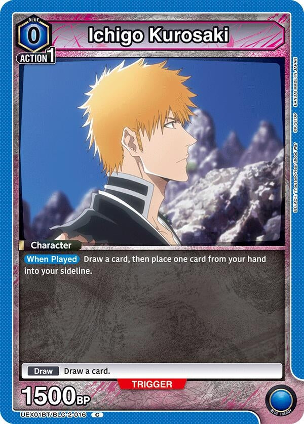 Image for Ichigo Kurosaki (016) (Box Topper Foil) (UEX01BT/BLC-2-016) - Union Arena