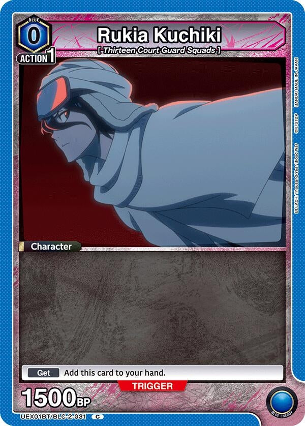 Image for Rukia Kuchiki (031) (Box Topper Foil) (UEX01BT/BLC-2-031) - Union Arena