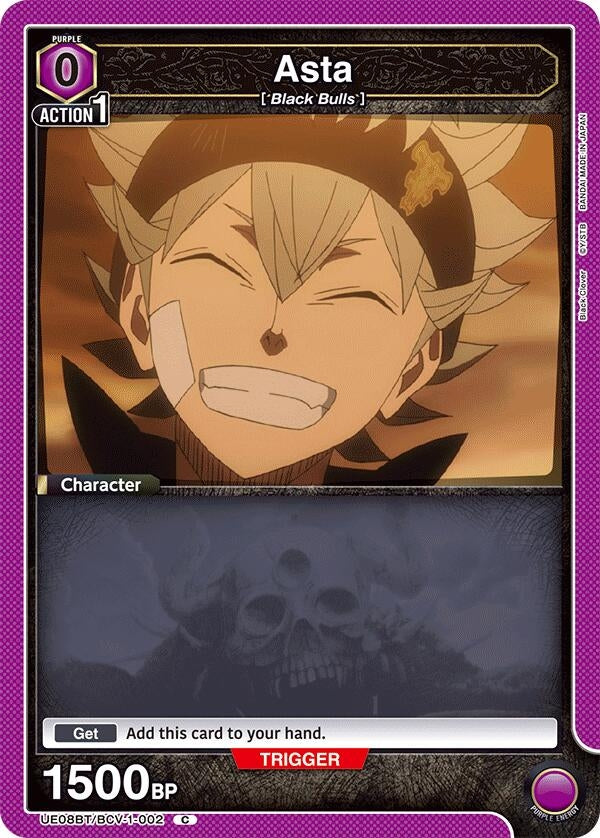 Image for Asta (002) (Box Topper Foil) (UE08BT) (UE08BT/BCV-1-002) - Union Arena