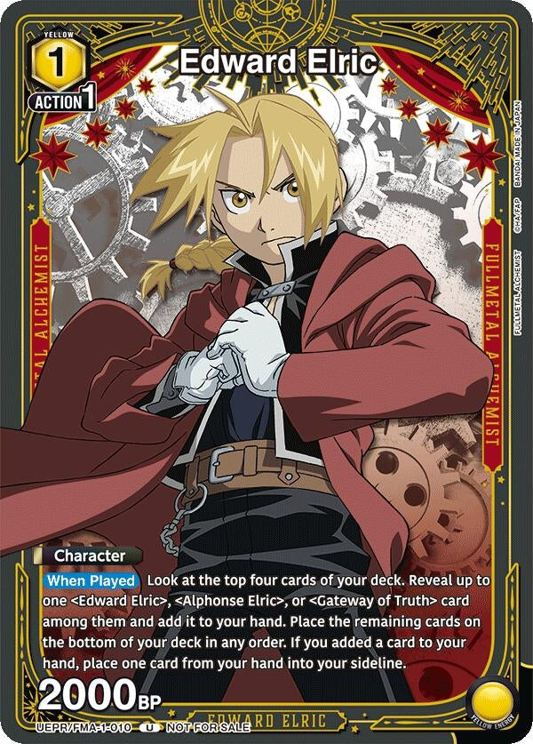 Image for Edward Elric (010) (UEPR) (UEPR/FMA-1-010) - Union Arena