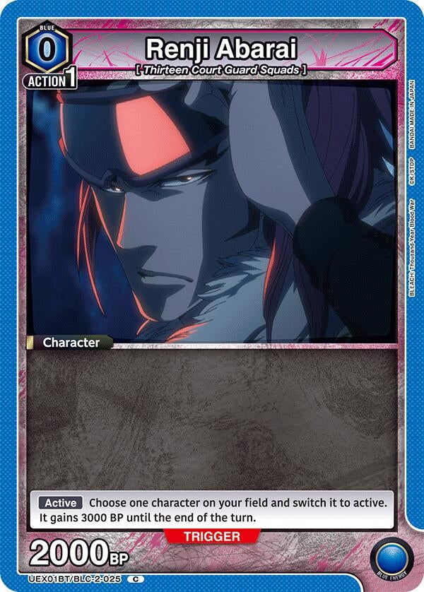 Image for Renji Abarai (025) (UEX01BT) (UEX01BT/BLC-2-025) - Union Arena