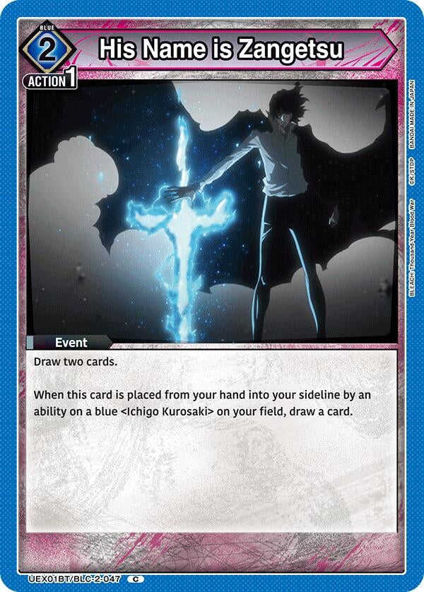Image for His Name is Zangetsu (UEX01BT) (UEX01BT/BLC-2-047) - Union Arena