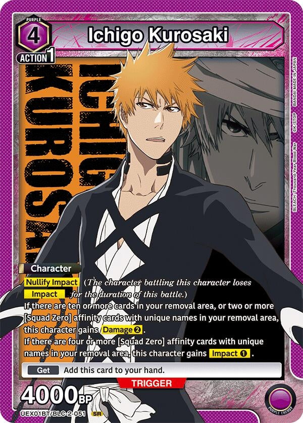 Image for Ichigo Kurosaki (051) (UEX01BT) (UEX01BT/BLC-2-051) - Union Arena