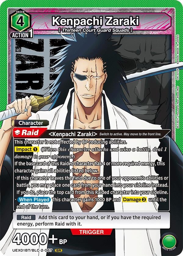 Image for Kenpachi Zaraki (067) (UEX01BT) (UEX01BT/BLC-2-067) - Union Arena