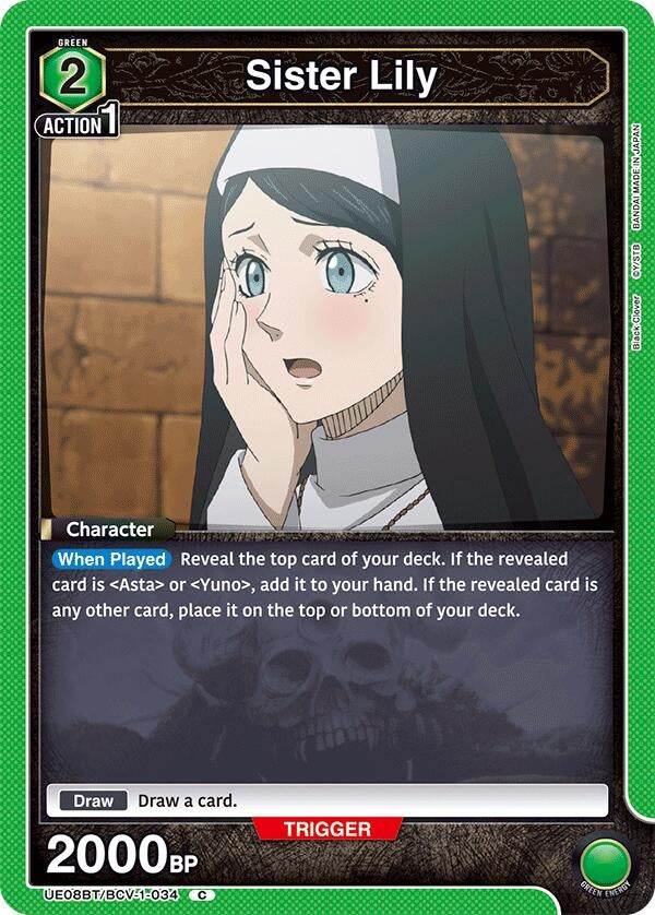 Image for Sister Lily (UE08BT) (UE08BT/BCV-1-034) - Union Arena