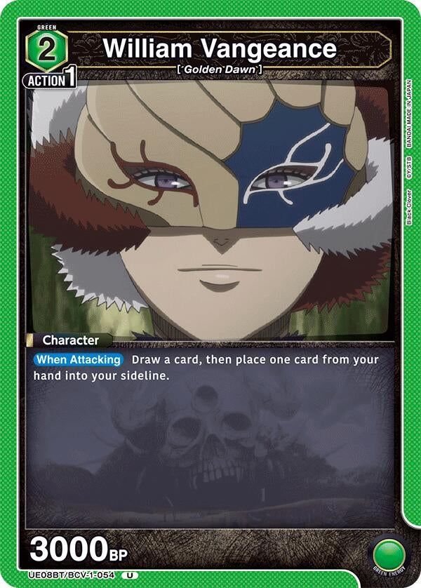Image for William Vangeance (UE08BT) (UE08BT/BCV-1-054) - Union Arena