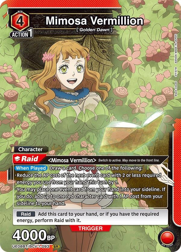 Image for Mimosa Vermillion (093) (UE08BT) (UE08BT/BCV-1-093) - Union Arena