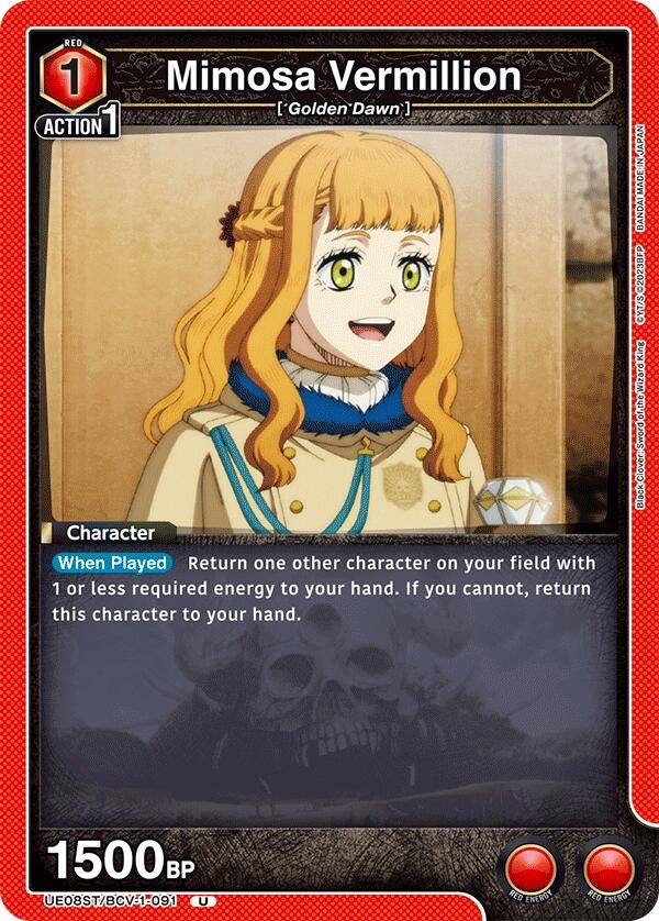Image for Mimosa Vermillion (UE08ST) (UE08ST/BCV-1-091) - Union Arena
