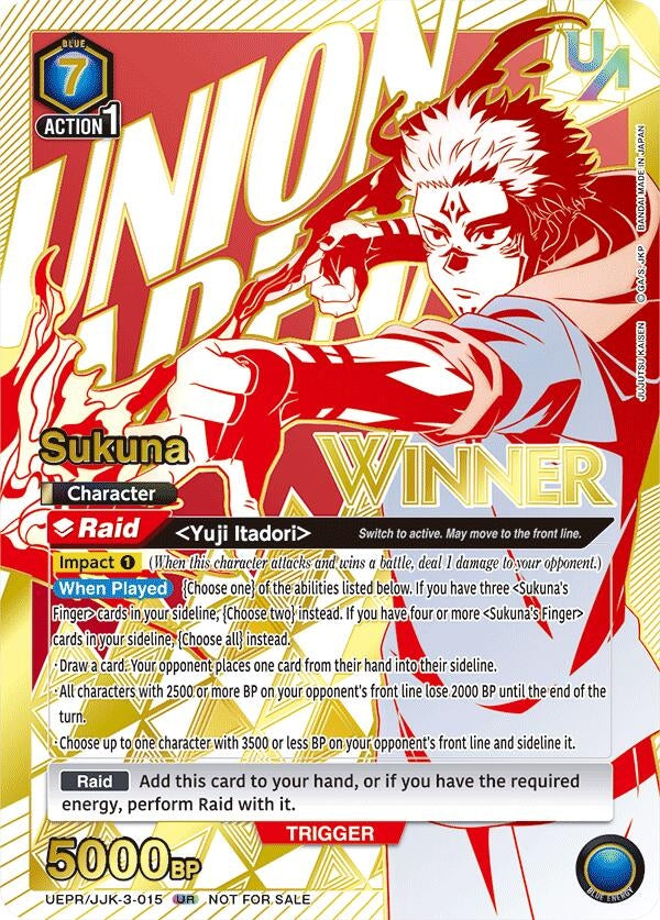 Image for Sukuna (Winner) (UEPR) (UEPR/JJK-3-015) - Union Arena