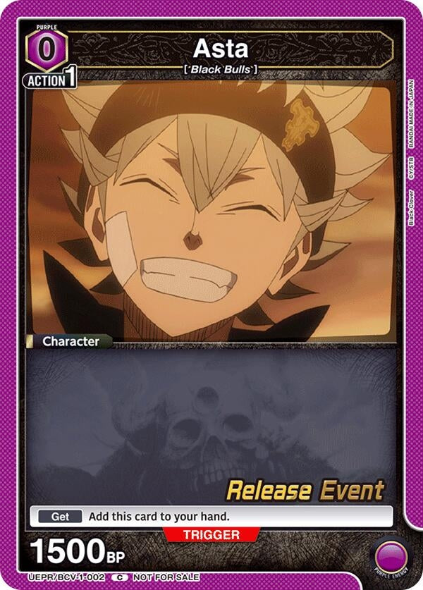 Image for Asta (002) (UE08BT_RE) (UEPR/BCV-1-002) - Union Arena