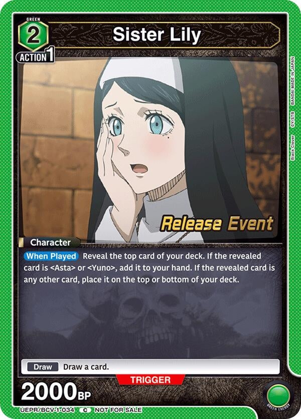 Image for Sister Lily (UE08BT_RE) (UEPR/BCV-1-034) - Union Arena