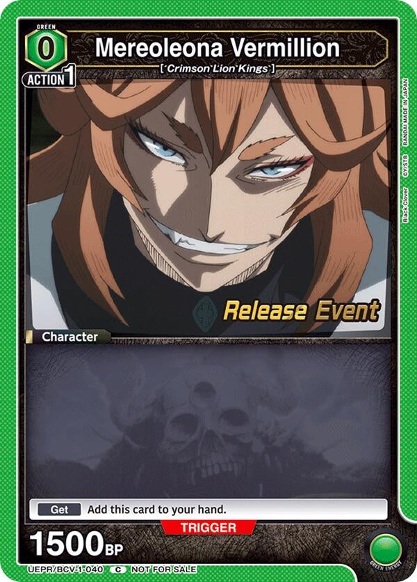 Image for Mereoleona Vermillion (040) (UE08BT_RE) (UEPR/BCV-1-040) - Union Arena