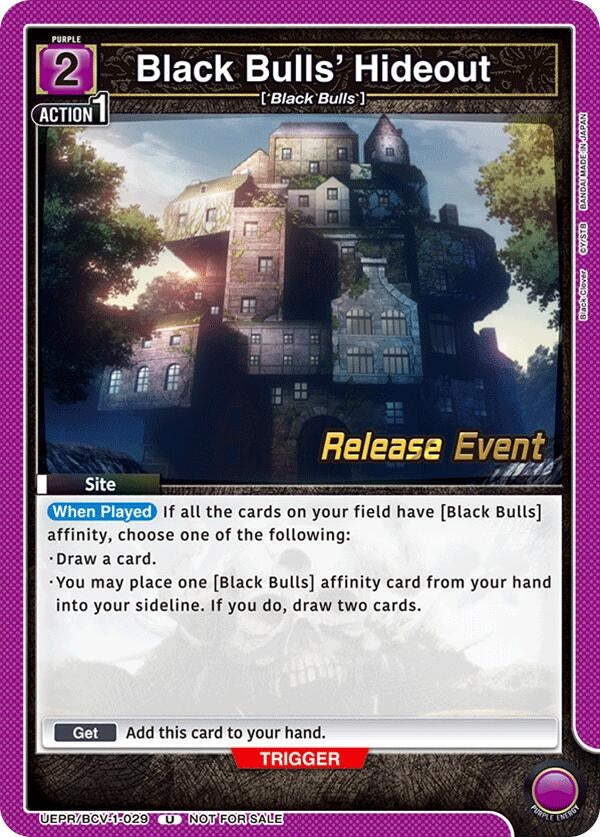 Image for Black Bulls' Hideout (UE08BT_RE) (UEPR/BCV-1-029) - Union Arena