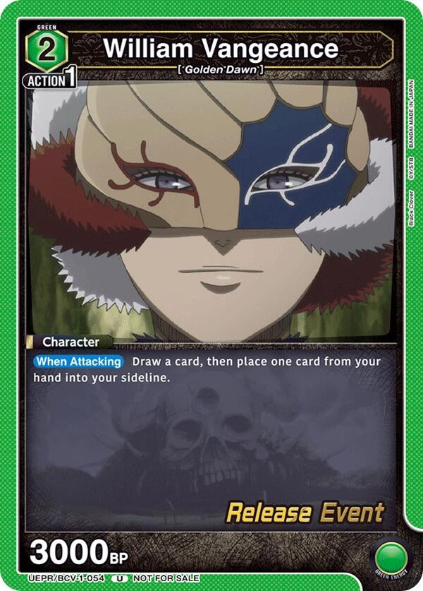 Image for William Vangeance (UE08BT_RE) (UEPR/BCV-1-054) - Union Arena