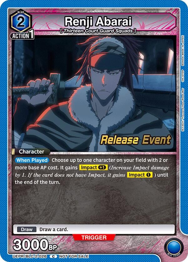 Image for Renji Abarai (026) (UEPR/BLC-2-026) - Union Arena