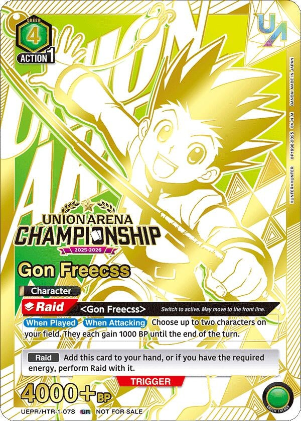 Image for Gon Freecss (Regionals 25-26) (UEPR) (UEPR/HTR-1-078) - Union Arena