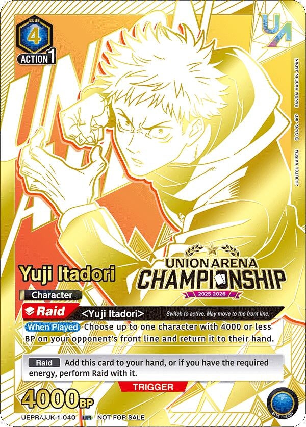 Image for Yuji Itadori (Regionals 25-26) (UEPR) (UEPR/JJK-1-040) - Union Arena