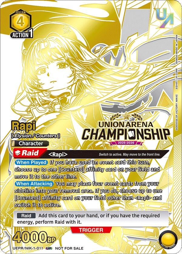 Image for Rapi (Regionals 25-26) (UEPR) (UEPR/NIK-1-011) - Union Arena
