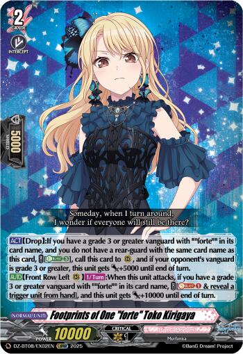 Footprints of One "forte" Toko Kirigaya (EXRRR) (DZ-BT08/EX02EN) [Knights 0f Rebirth]