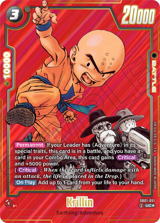 Krillin (SB01-051) (Alternate Art) [Manga Booster 01]