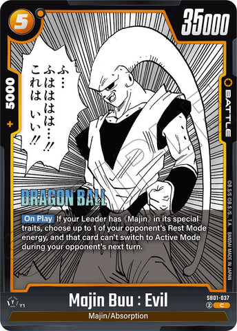 Majin Buu : Evil (SB01-037) [Manga Booster 01]