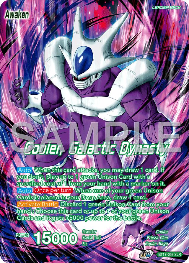 Cooler // Cooler, Galactic Dynasty (Reprint) (BT17-059) [Premium Anniversary Box 2025]